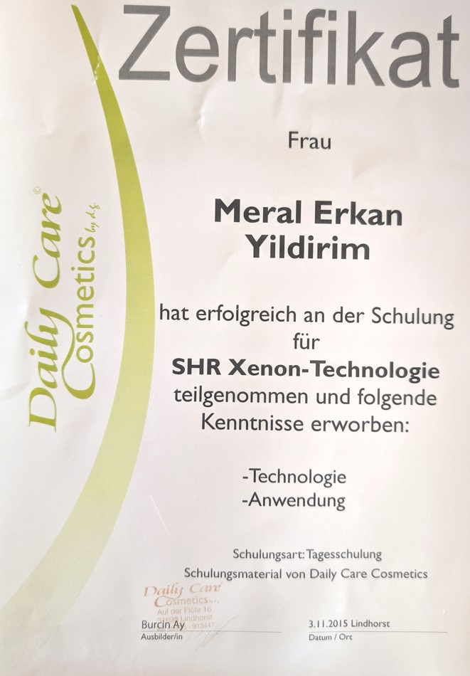 Zertifikat Meral 3
